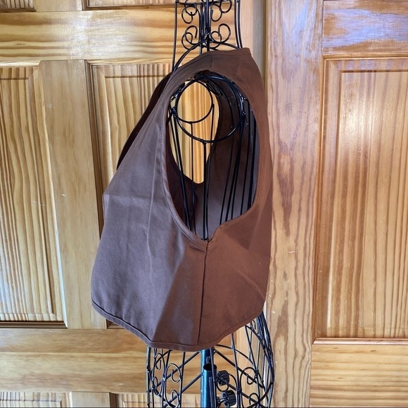 Vintage Girls Scouts USA Brownies Vest Pins Monmouth Council Y2K Brown Large - Picture 2 of 10